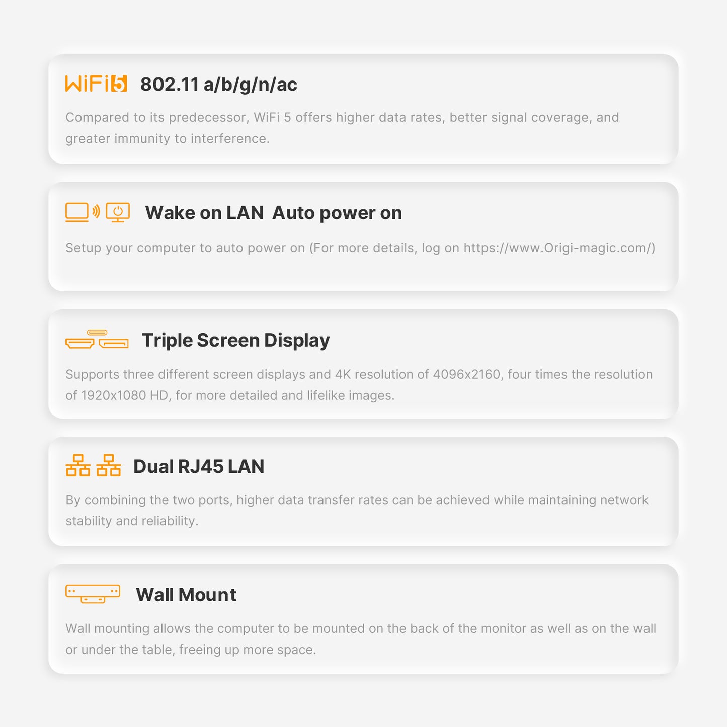 ORIGIMAGIC Mini PC C4 - Ryzen 5 3550H 16G DDR4 + 512G SSD