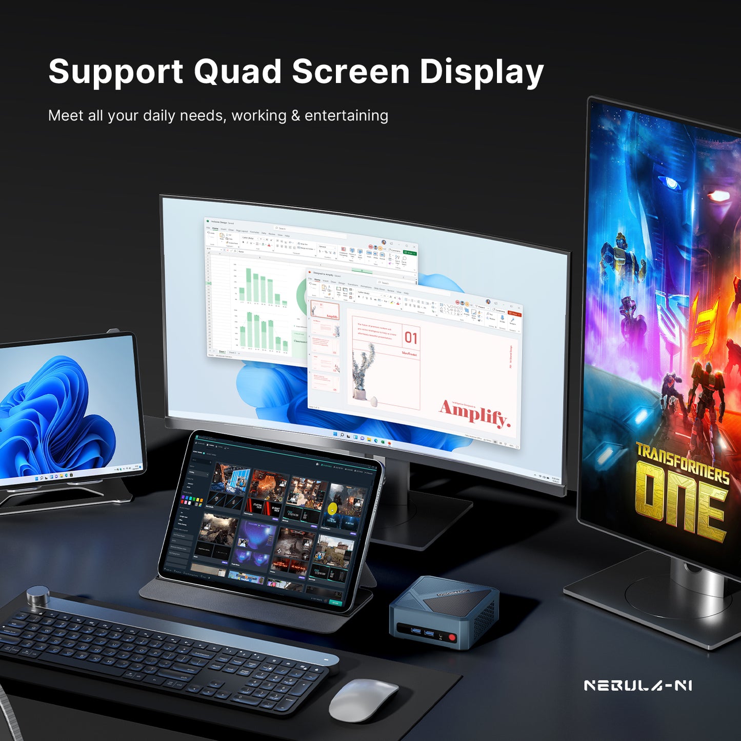 ORIGIMAGIC Mini PC N1 - Ryzen 7 5825U, 32GB DDR4 1TB SSD