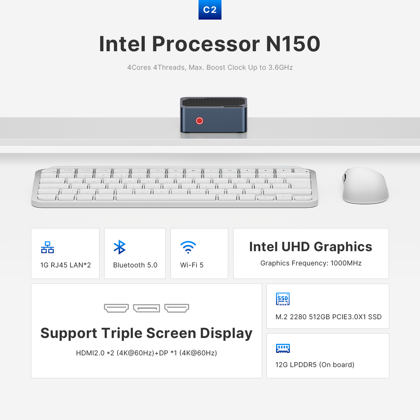 ORIGIMAGIC Mini PC C2- Intel N150