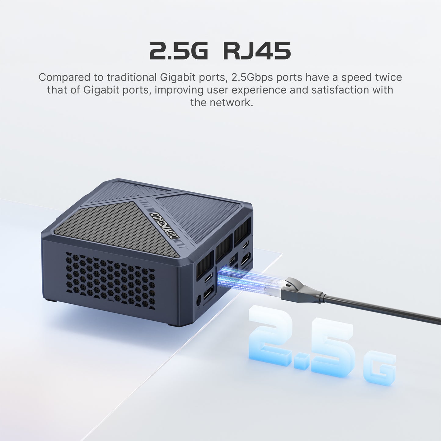 ORIGIMAGIC A1 ProミニPC AMD Ryzen 9 7940HS (Radeon 780M)搭載 32GB DDR5 RAM + 1TB NVMe SSD Windows 11 Pro プリインストール 静音・小型設計 USB4/HDMI/DP/Oculink対応で3画面出力可能 (最大8K) ホームオフィス・ビジネス・ゲーミングに最適