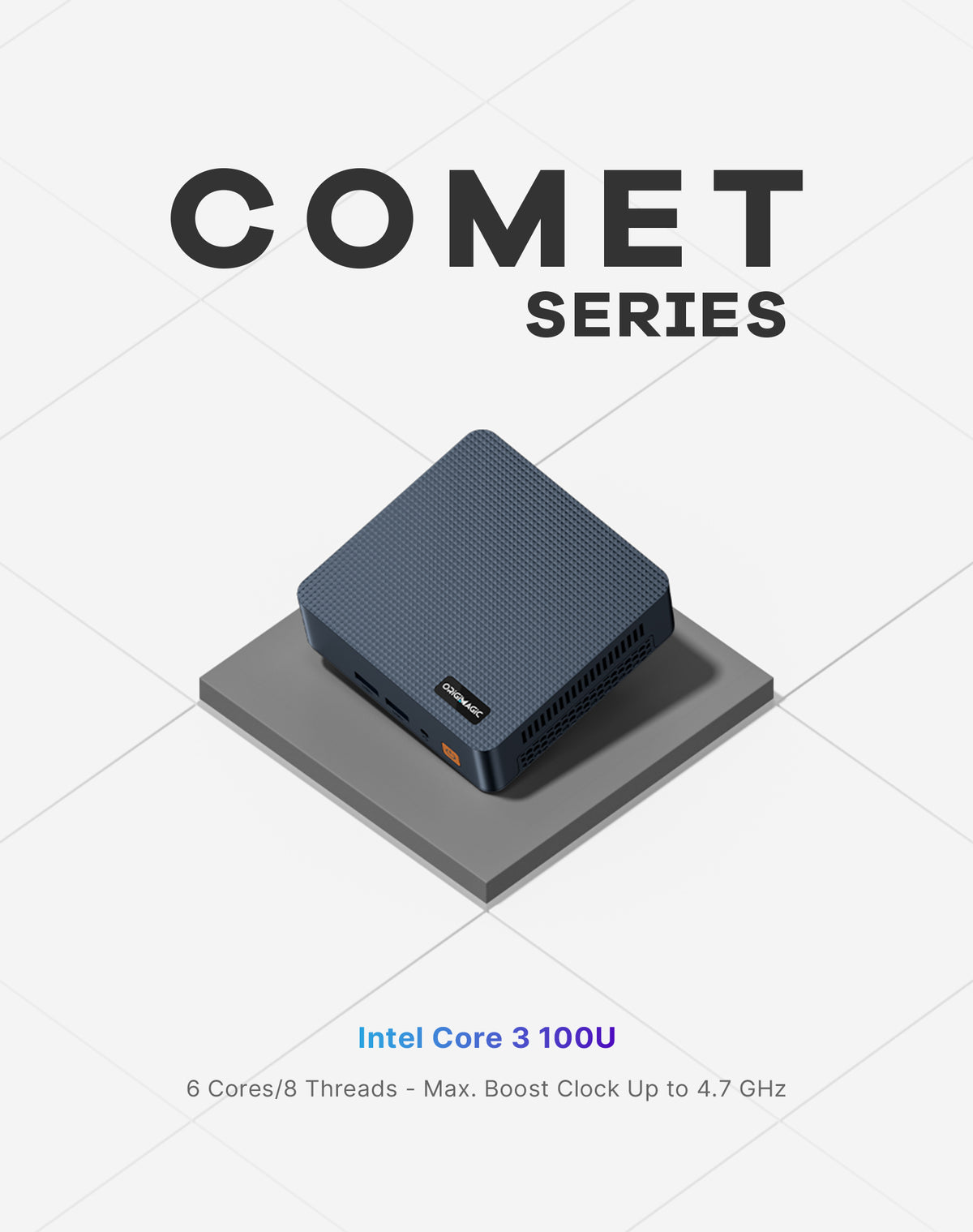 C7 Mini PC, Intel Core 3 100U, 16GB DDR4 RAM 512GB NVMe SSD | Hybrid Architecture, 6C/ 8T up,Dual Thunderbolt 4, Dual HDMI 4K, Wi-Fi 6, 2.5Gb Ethernet, Windows 11 Pro Desktop Computer