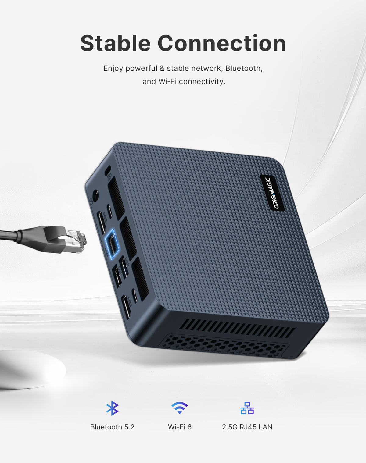 C7 Mini PC, Intel Core 3 100U, 16GB DDR4 RAM 512GB NVMe SSD | Hybrid Architecture, 6C/ 8T up,Dual Thunderbolt 4, Dual HDMI 4K, Wi-Fi 6, 2.5Gb Ethernet, Windows 11 Pro Desktop Computer