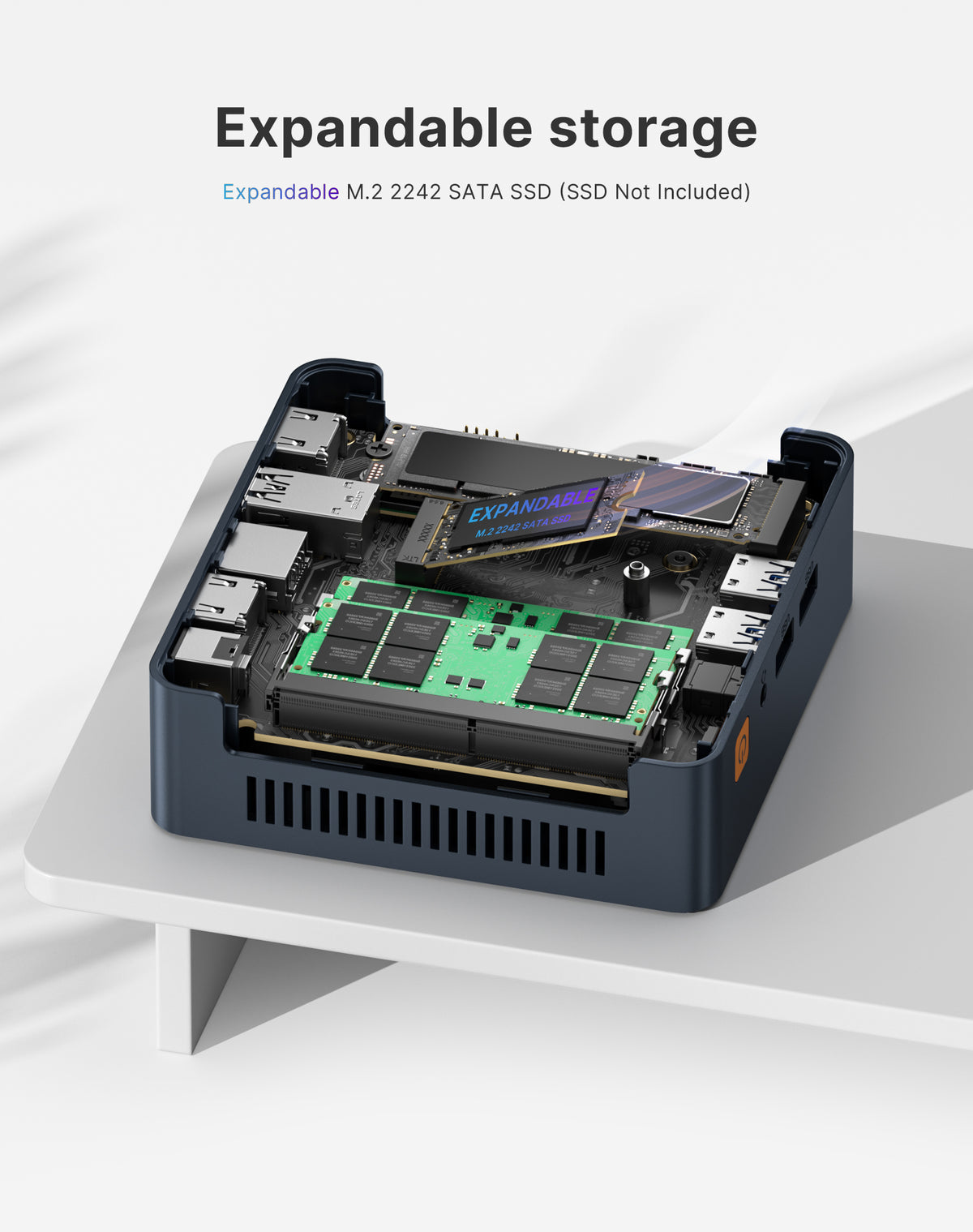 C7 Mini PC, Intel Core 3 100U, 16GB DDR4 RAM 512GB NVMe SSD | Hybrid Architecture, 6C/ 8T up,Dual Thunderbolt 4, Dual HDMI 4K, Wi-Fi 6, 2.5Gb Ethernet, Windows 11 Pro Desktop Computer